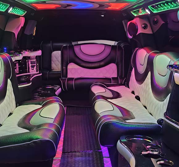 Tampa Caddy limo interior