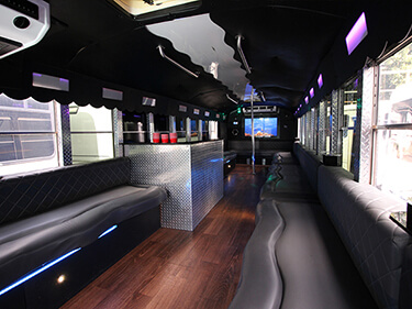 inside the scholar party bus