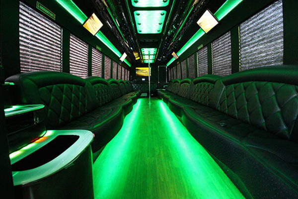 Party bus with pole
