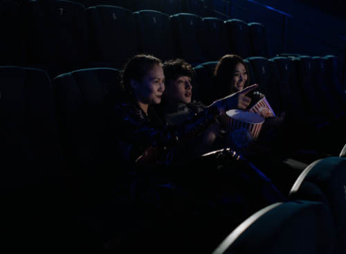 Friends at an IMAX theater