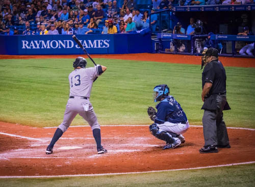 Rays game at Tropicana Field
